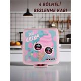 4 Bölmeli Beslenme Kabı - Belirtilmemiş - Renkli3