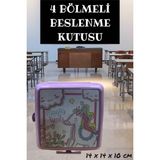 4 Bölmeli Beslenme Kabı Lila Renk - Belirtilmemiş - Renkli3
