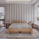4 Çekmeceli Letto Atlantik Mdf Set Karyola | Tek ve Çift Kişilik Yatak Uyumlu, Kolay Kurulum - Beyaz - 120 x 200 cm