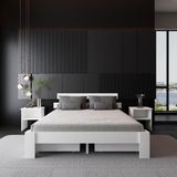 4 Çekmeceli Lotus Mdf Karyola | Çift Kişilik Yatak Uyumlu, Kolay Kurulum - Beyaz - 120 x 200 cm