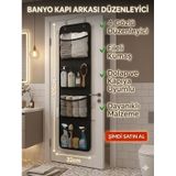 4 Cepli Çok Amaçlı Dolap Içi Düzenleyici Organizer Dolap Içi Düzenleyici Kapı Arkası Askılık Kapı Arkası Organizeri Banyo Düzenleyici Mutfak Siyah