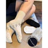 4 Çift Soket Pilates Çorabı - Çok Renkli - 36 - 40