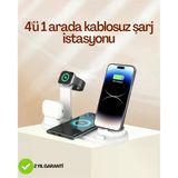 4 Cihazı Aynı Anda Şarj Edebilen Kablosuz Şarj İstasyonu – Çok Yönlü Ve Pratik Tasarım Mir94145449