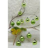 4 Cm 12Li Yesil Cici Top (6 Parlak-6 Metalize) Yilbasi Agaci Sus