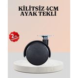 4 cm Çap Kilitsiz Tekerlek Ayağı Tekli Hafif Mobilyalar Için - Lisinya - Çok Renkli