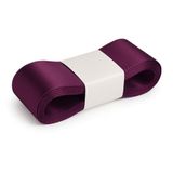 4 Cm Genişliğinde Saten Kurdela Her Amaca Uygun Kaliteli Kumaştan Saten Kurdela Fiyonk Süsleme için Kurdela 10 Metre Uzunluk 4 cm Genişlik (Mor)