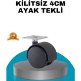 4 cm Kilitsiz Masa Ayağı Tekli Sessiz ve Akıcı Hareket
