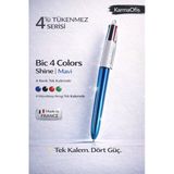 4 Colors Shine Çok Renkli Tükenmez Kalem Mavi