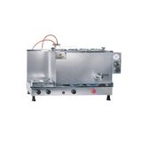 4 demlikli inoks çay ocağı 4 Gözlü İnoks Çay Kazanı Elektrik + Tüplü Çay Semaveri ETS sistemli Çay Makinesi