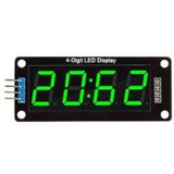 4 Digit Led Display Saat Modül Tm1637 - Yeşil