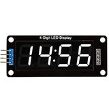 4 Digit Led Display Saat Modülü - Tm1637 (Beyaz Işık)