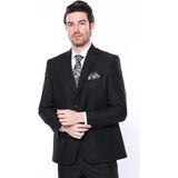 4 Drop Klasik Kesim Siyah Takım Elbise Wessi - 60 - Black