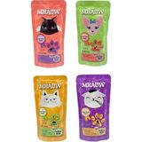 4 Farklı Lezzette Mhauw Kedi Çorbası 80 Gr (Tavuk/Somon/Ciğer/Yürek)