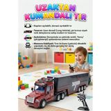 4 Fonksiyon Uzaktan Kumandalı Gerçekci Işık Adyınlatmalı Dev 77Cm 2.4Ghz Dorseli Oyuncak Tır