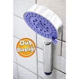 4 Fonksiyonlu Banyo Duş Başlığı, El Fiskiyesi, Mor Renkli - Seçenek 1