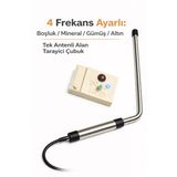 4 Frekanslı Alan Tarayıcı Çubuk Boşluk,Mineral,Gümüş,Altın Dedektörü -Tek Antenli Profesyonel