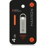 4 GB Flash Bellek Metal Gövde Ömür Boyu Garantili Güvenli USB Bellek Data Traveler - Gri