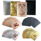 4 Güverte Su Geçirmez Oyun Kartları Plastik Siyah Pembe Altın Oyun Kartı Folyo Poker Kartları Temalı Yetişkinler için Standart Oyun Kartı Oyunları Aile Oyun Partisi