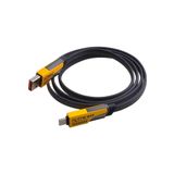 4 in 1 Çoklu USB Şarj Kablosu: 1 M, Type C to Lightning Örgü Şarj Kablosu USB A/USB C 65W Tip C/27W PD Her Cihaz ile Uyumlu Metal Başlıklı