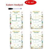 4 Işlem Seti Öğrenme Kartları, Eğlenceli Matematik Oyunu - Ahşap - Seçenek 1
