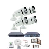 4 Kamera Güvenlik Seti - 5Mp Sony Seculens, 1080P Hd Ahd, Gece Renkli Görüş, 4X Ultra Warm Led, Colorvu Teknolojisi, V1