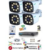 4 Kameralı 5 Mp Ultra Hd Güvenlik Kamera Seti Teico- 6145N 500