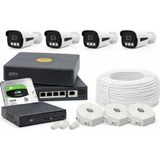 4 Kameralı Sesli 4mp Ip Ultra Hd Ip Güvenlik Kamerası Seti Warmled