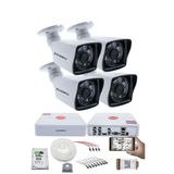 4 Kameralı Set 5Mp Sony Seculensli 1080P Full Hd Ahd Güvenlik Kamerası Seti - Gece Görüş, 6 Atom Led, Su Geçirmez, Kolay Montaj