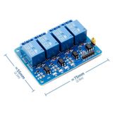 4 Kanal 12V Röle Modül -- AC 250V 10A -- Optokuplör İzolasyon