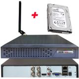 4 Kanal Wi-fi Ve 250 Gb Hdd'li 5 Mp H265+ Hıbrıt Araç, Insan Ve Yüz Tanımalı Xmeye Kayıt Cihazı