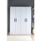 4 Kapılı Beyaz Gardırop Dolap T-900 120 x 174 x 45