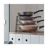 4 Katlı Metal Organizer Tava Rafı - 45 x 20 cm