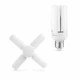 4 Kollu Katlanabilir LED Tavan Ampulü E27 Duy Uyumlu Yüksek Parlaklık Enerji Tasarruflu Modern Tavan Aydınlatma Armatürü Ev Ofis Yatak Odası Salon İçin4 Kollu Katlanabilir LED Tavan Ampulü E27 Duy Uyu