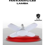4 Kollu Katlanır Pervane LED Ampül 60 Watt Yüksek Aydınlatma ve Enerji Tasarrufu - Renkli