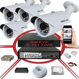 4' lü 5 MP 1940P Sensör 6 Megapiksel Sony Lens Metal Kasa IP Güvenlik Kamerası Seti_BS 748IP