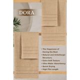 4 Lü Banyo Havlusu Seti Dora Bej - 70X140cm x2 / 50x90cm x2 - 70 x 140 cm
