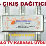 4 LÜ KABLO TV UYDU ANTEN ÇOKLAYICI SPLİTER-4 Lİ SPLİTTER ANTEN DAĞITICI - UYDU ÇOKLAYICI
