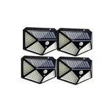 4 lü Paket Bahçe Aplik Bahçe Lambası Aydınlatma Güneş Enerjili Lamba 100 Led 4lü