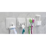 4 Lü Set Banyo Düzenleyici Organizer - Diş Fırçalık, Jilet Askısı, Havlu Kancası Ve Kulak Çubuğu Standı