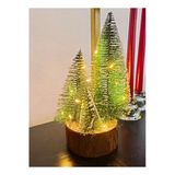 4 Lü Set Büyük Meşe Kütük Led Işıklı Nevada Çam Ağaçları Led Işıklı 22Cm Büyük Boy Çam Ağaçları Seti