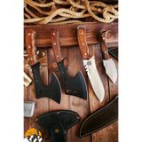 4 Lü Set Outdoor Balta Bıçak Set Kamp Baltası Bıçak Şef Bıçağı Nacak Budama Baltası Outb1z