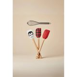4 Lü Silikon Spatula ve Çırpıcı Seti Karışık Renk