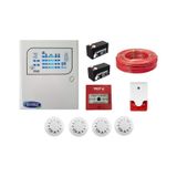 4 Lü Yangın Alarm Seti Kablo Dahil