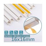 4 Metre (16X16MM) | Kendinden Yapışkanlı Kablo Kanalı | 4m (10 Adet x 40CM) | Kablo Gizleyici - standart