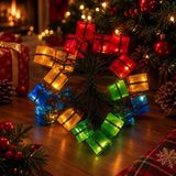 4 Metre 20 Led Pilli 2 Kademeli Yılbaşı Ağacı Süsü Led Işık Vitrin
