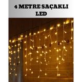 4 Metre Şelale LED Işık Perdesi Dekoratif - KR0025-5MYID6 - Çok Renkli