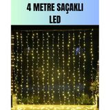 4 Metre Yılbaşı Şelale Led Perde Işık Ev Bahçe Dekor Mir36331504