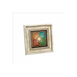 4 Mevsim Ağaç Baskılı Taş Tablo 20X20
