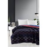 4 Mevsim Pamuklu Battaniye - Yumuşak ve Hafif Konfor Lacivert 200cm X 220cm