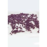 4 mm Kahverengimsi Mor Plastik İnci Boncuk Aksesuar Takı Malzemesi (25 Gr)